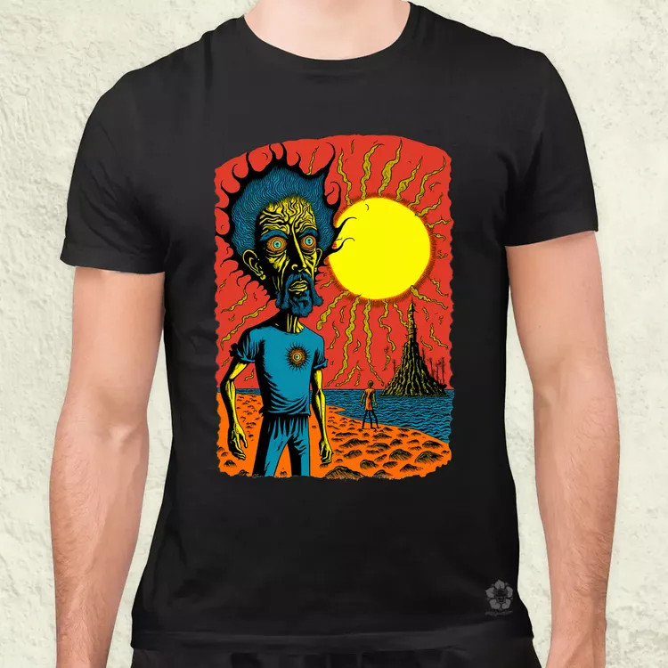 Basil Wolverton fanart v2 férfi póló