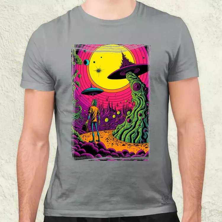 Basil Wolverton fanart v4 férfi póló