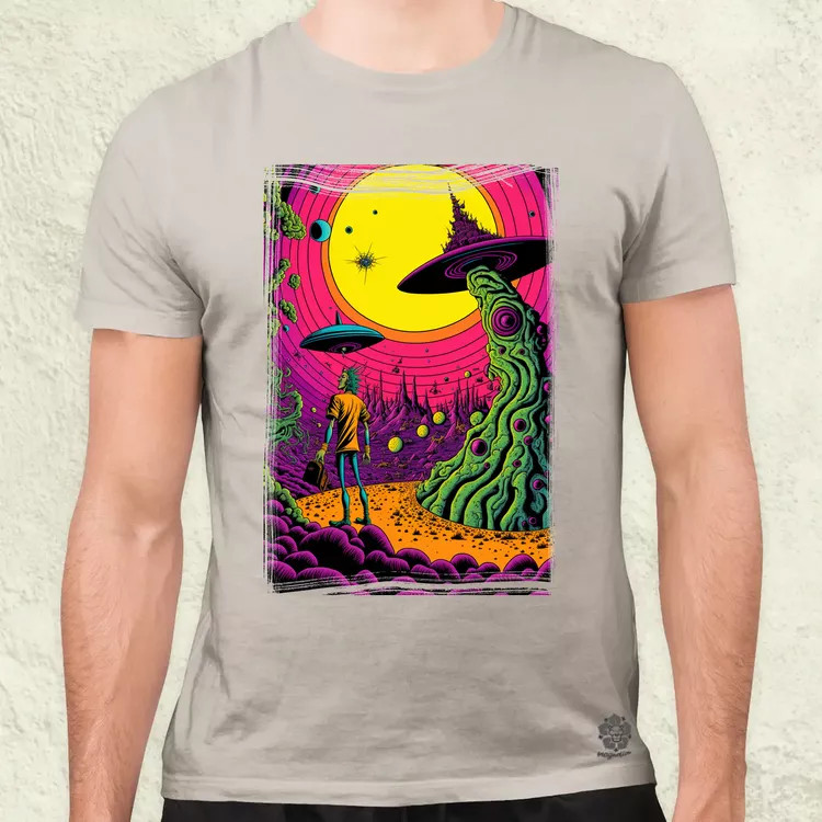 Basil Wolverton fanart v4 férfi póló