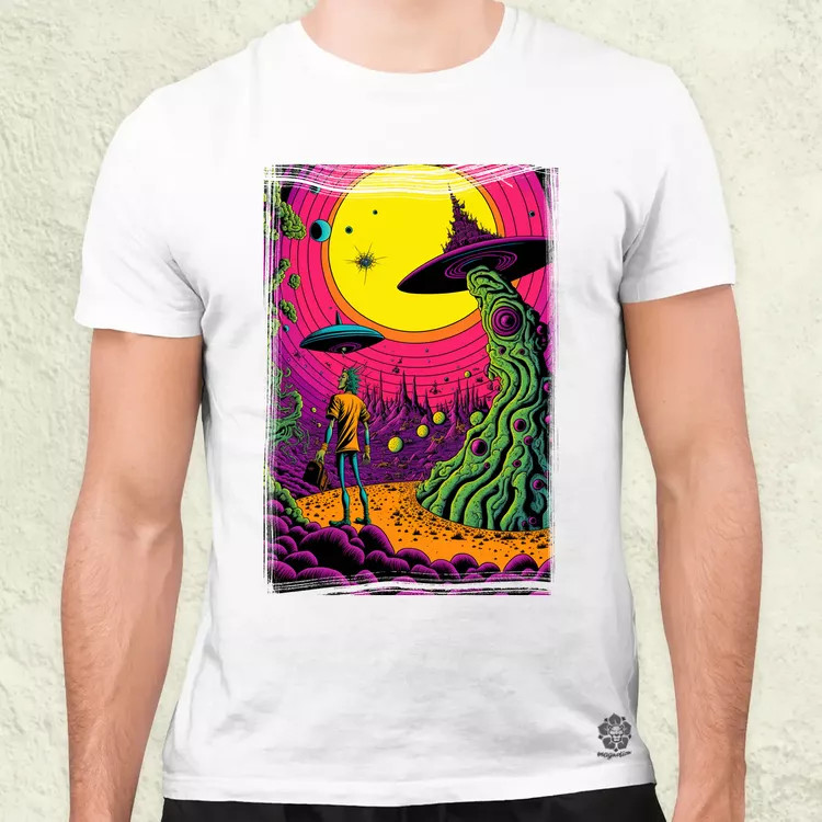 Basil Wolverton fanart v4 férfi póló