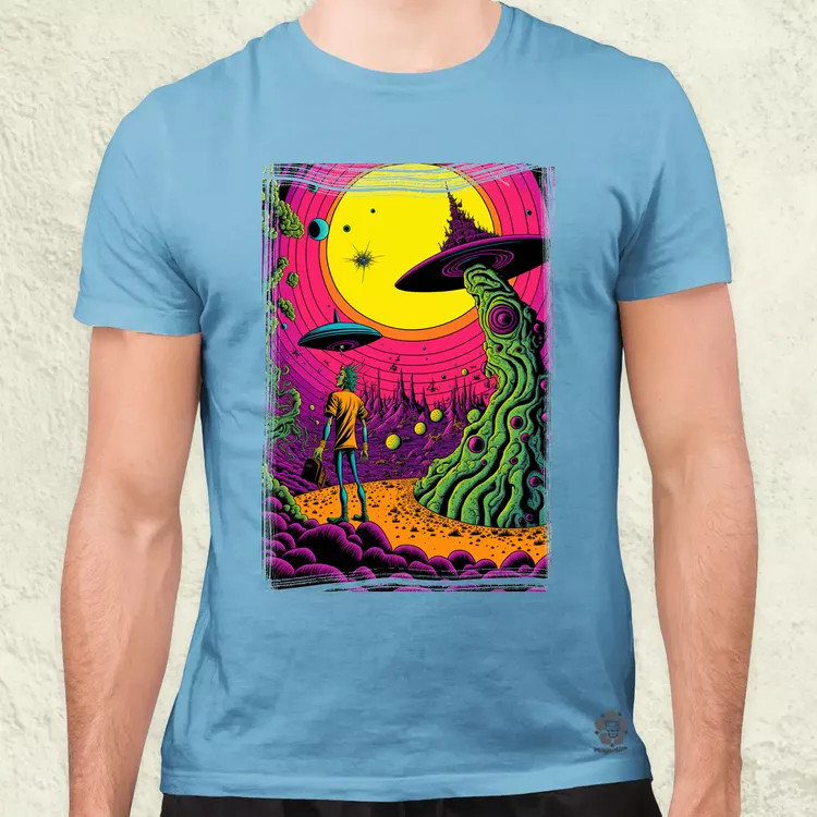 Basil Wolverton fanart v4 férfi póló