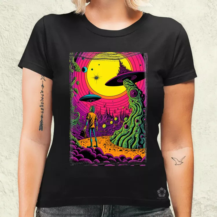Basil Wolverton fanart v4 női póló