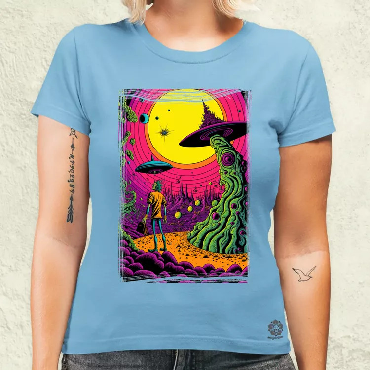 Basil Wolverton fanart v4 női póló