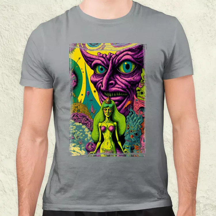 Basil Wolverton fanart v5 férfi póló