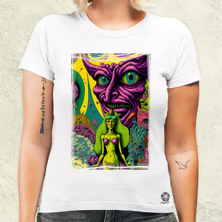 Basil Wolverton fanart v5 női póló