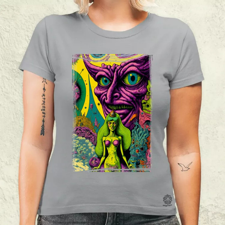 Basil Wolverton fanart v5 női póló