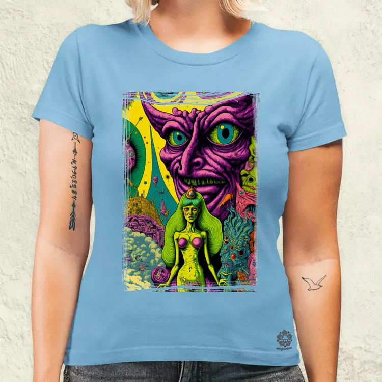 Basil Wolverton fanart v5 női póló