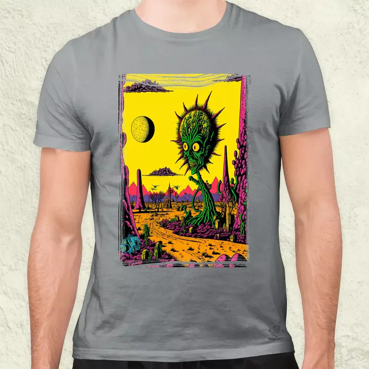 Basil Wolverton fanart v6 férfi póló