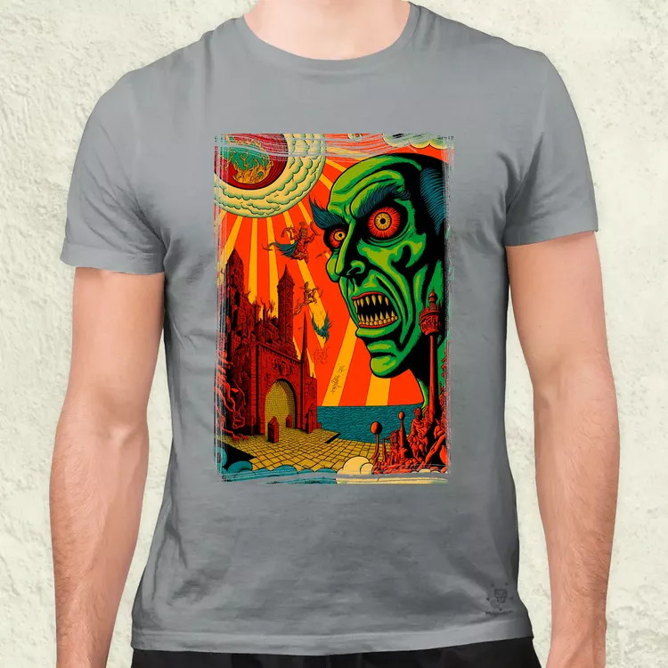 Basil Wolverton fanart v7 férfi póló
