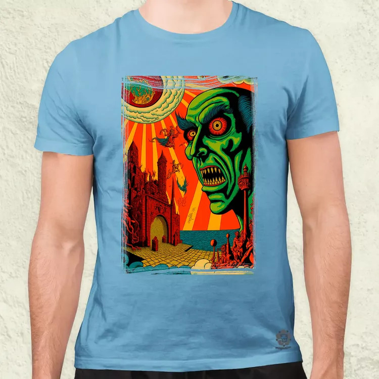 Basil Wolverton fanart v7 férfi póló