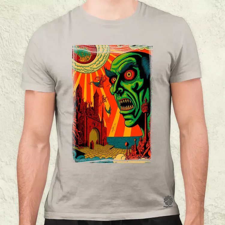 Basil Wolverton fanart v7 férfi póló
