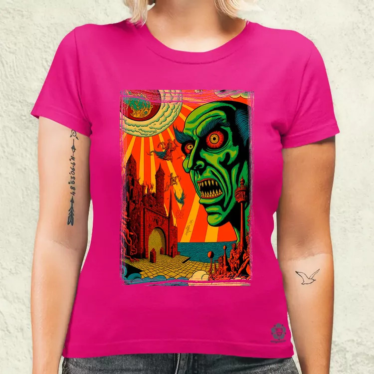 Basil Wolverton fanart v7 női póló