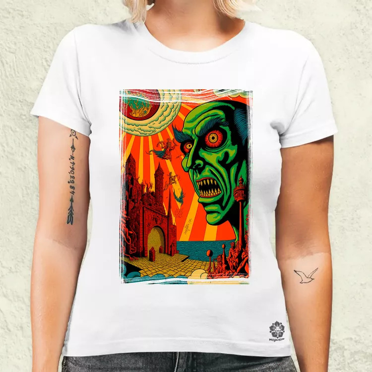 Basil Wolverton fanart v7 női póló