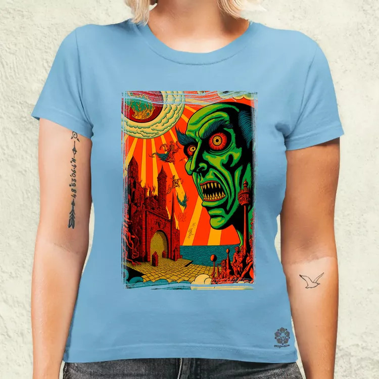 Basil Wolverton fanart v7 női póló