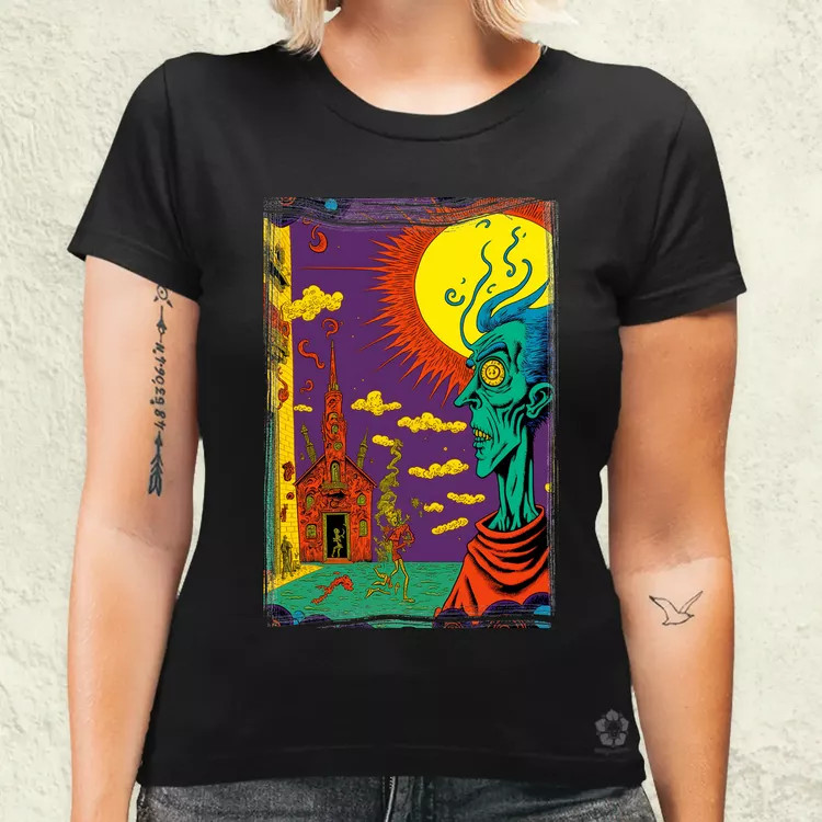 Basil Wolverton fanart v9 női póló