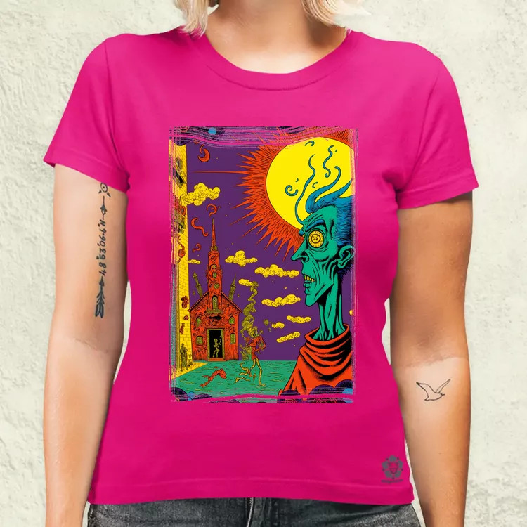 Basil Wolverton fanart v9 női póló