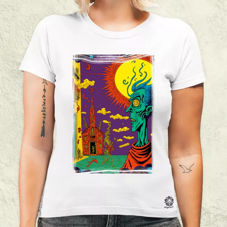 Basil Wolverton fanart v9 női póló