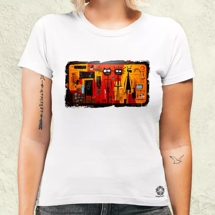 Basquiat Párban v1 női póló