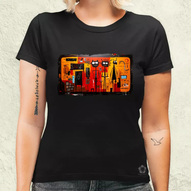 Basquiat Párban v1 női póló