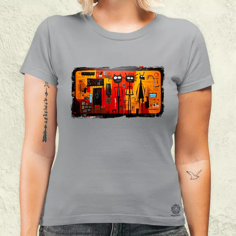 Basquiat Párban v1 női póló