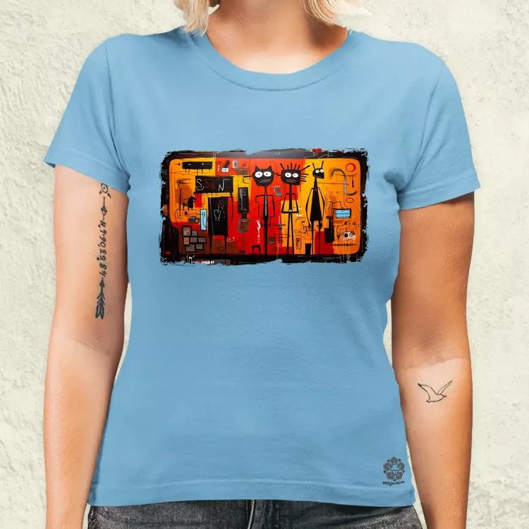 Basquiat Párban v1 női póló