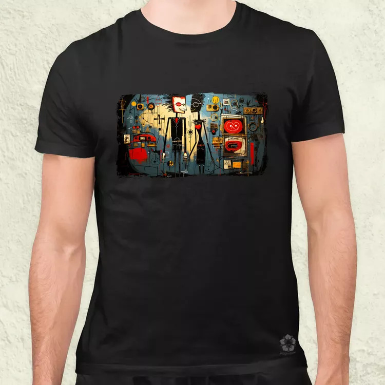 Basquiat Párban v10 férfi póló