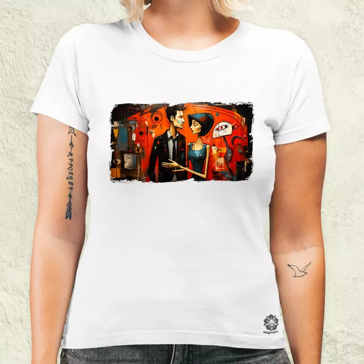 Basquiat Párban v2 női póló