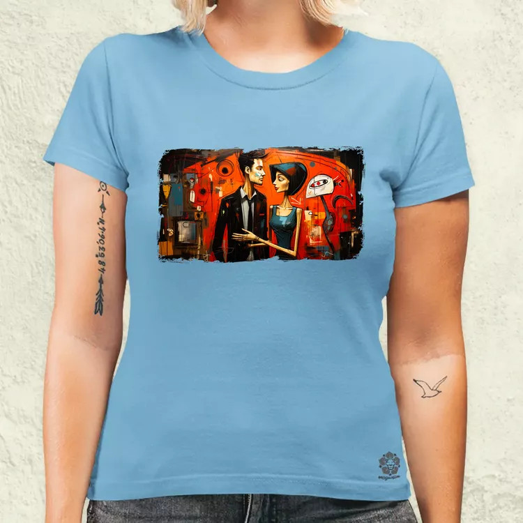 Basquiat Párban v2 női póló