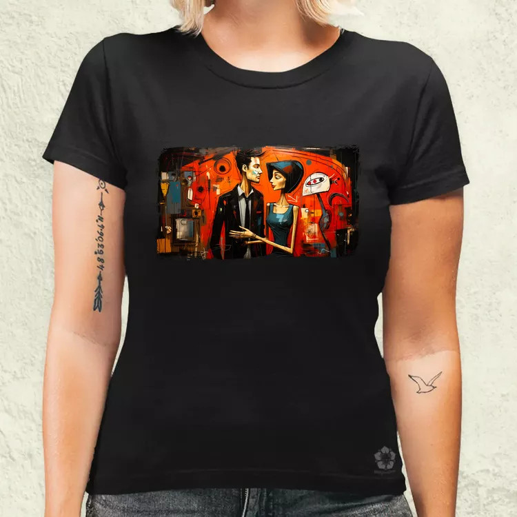 Basquiat Párban v2 női póló