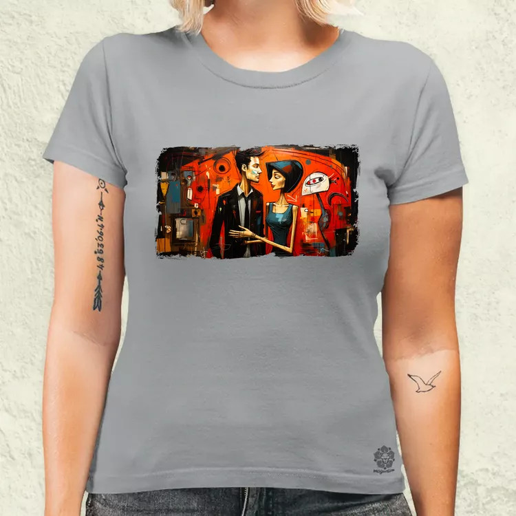 Basquiat Párban v2 női póló
