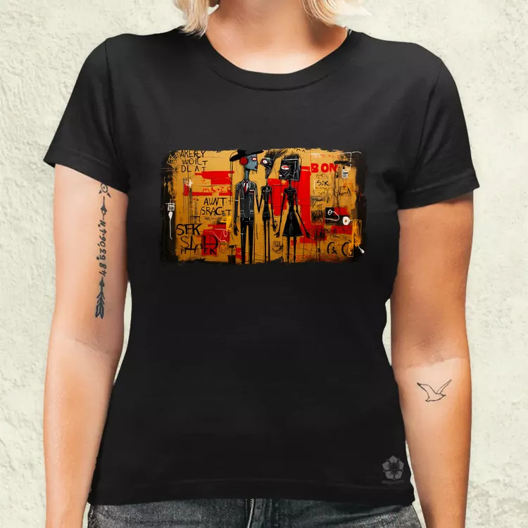 Basquiat Párban v4 női póló