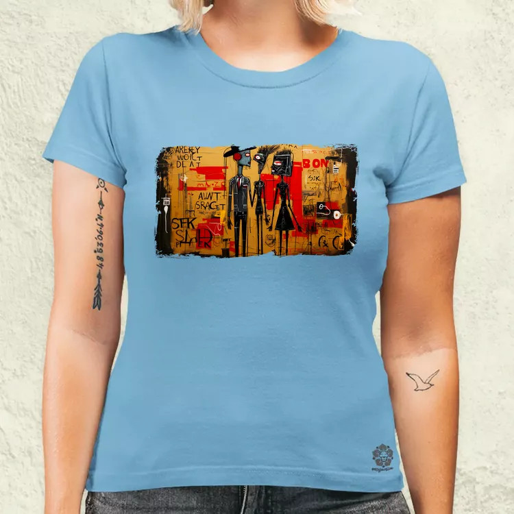 Basquiat Párban v4 női póló