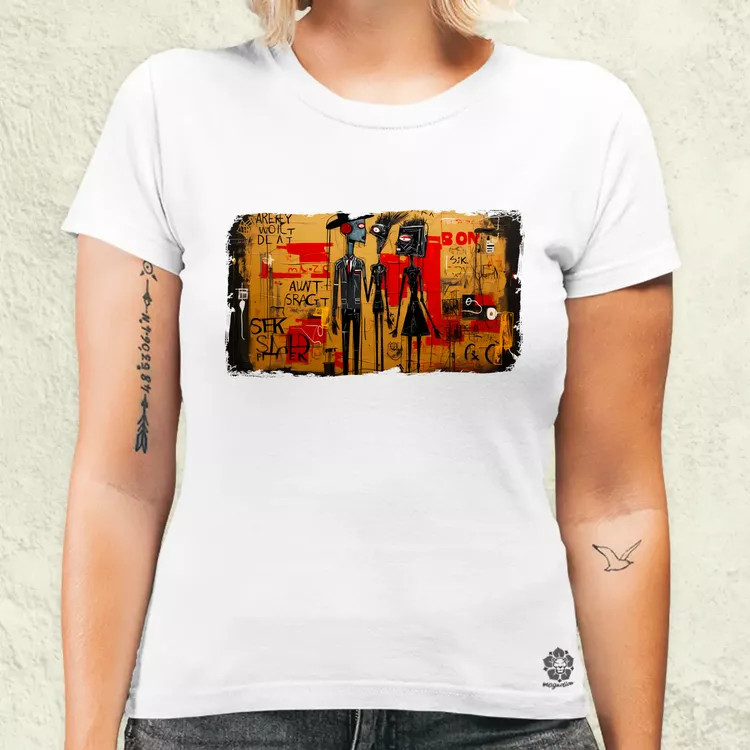 Basquiat Párban v4 női póló