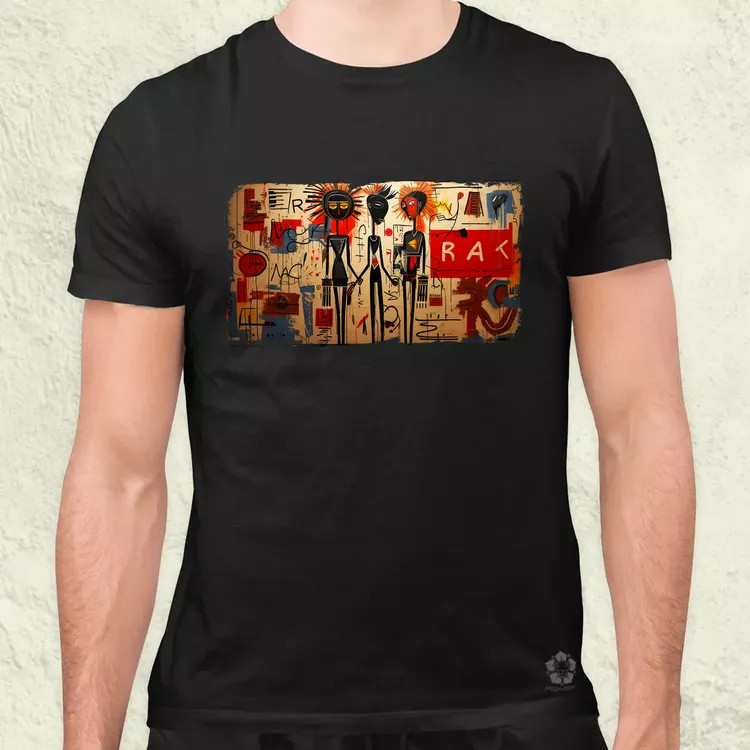Basquiat Párban v6 férfi póló