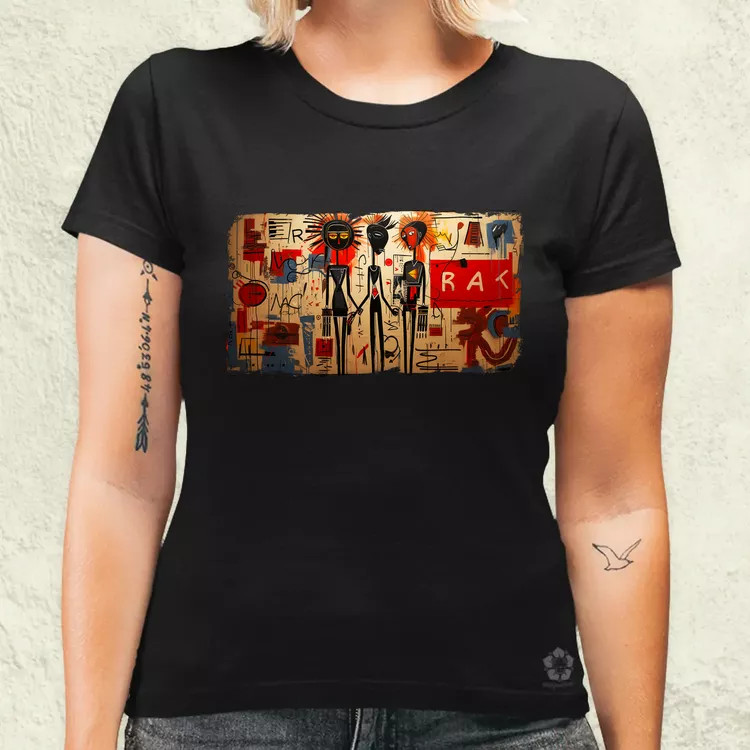 Basquiat Párban v6 női póló