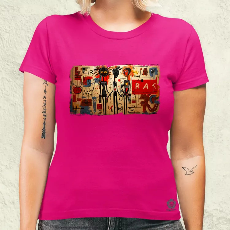 Basquiat Párban v6 női póló