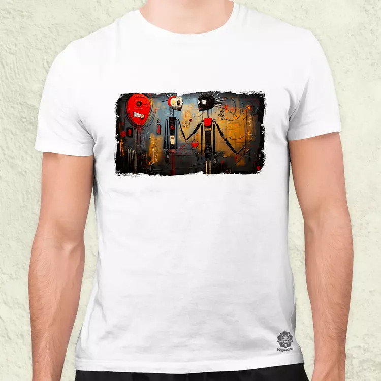 Basquiat Párban v8 férfi póló