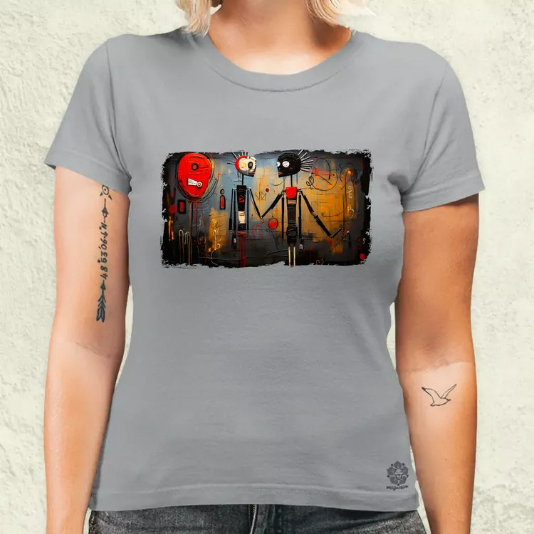 Basquiat Párban v8 női póló