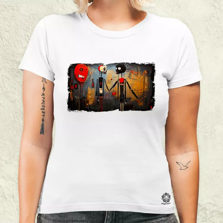 Basquiat Párban v8 női póló