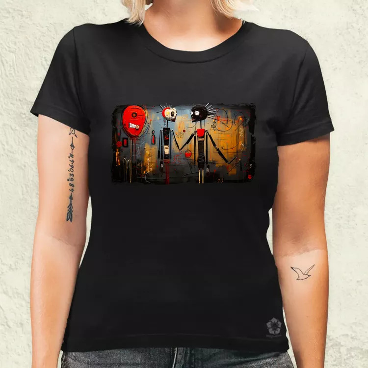 Basquiat Párban v8 női póló
