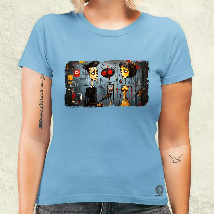 Basquiat Párban v9 női póló