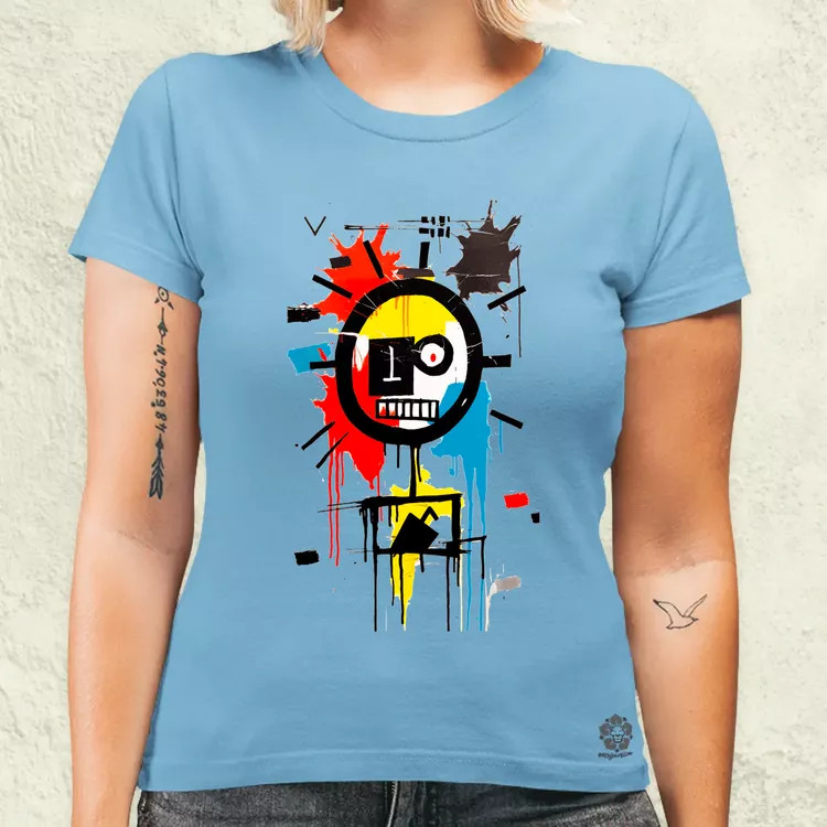 Basquiat béke és szeretet v12 női póló