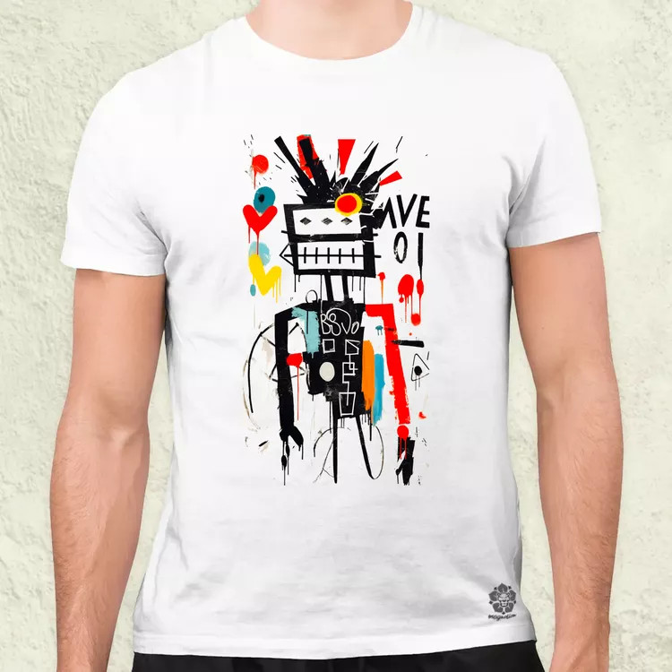 Basquiat béke és szeretet v13 férfi póló