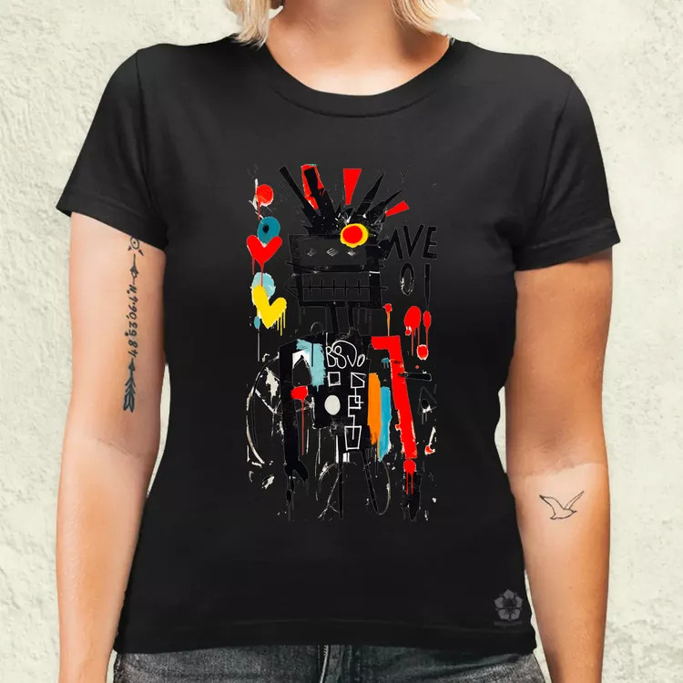 Basquiat béke és szeretet v13 női póló