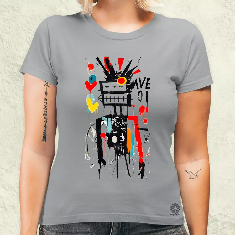 Basquiat béke és szeretet v13 női póló