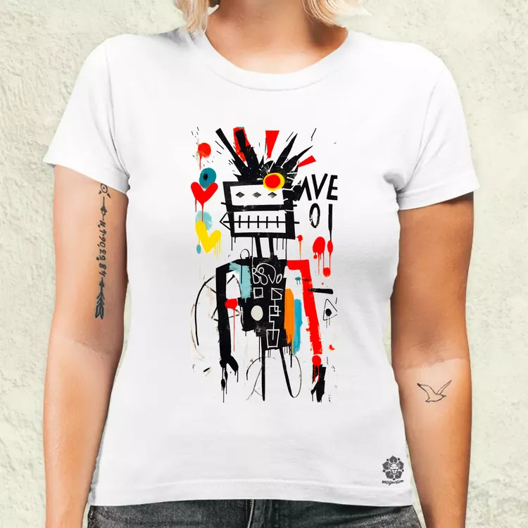 Basquiat béke és szeretet v13 női póló