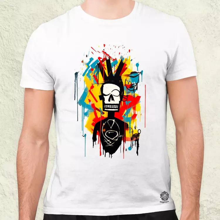 Basquiat béke és szeretet v14 férfi póló