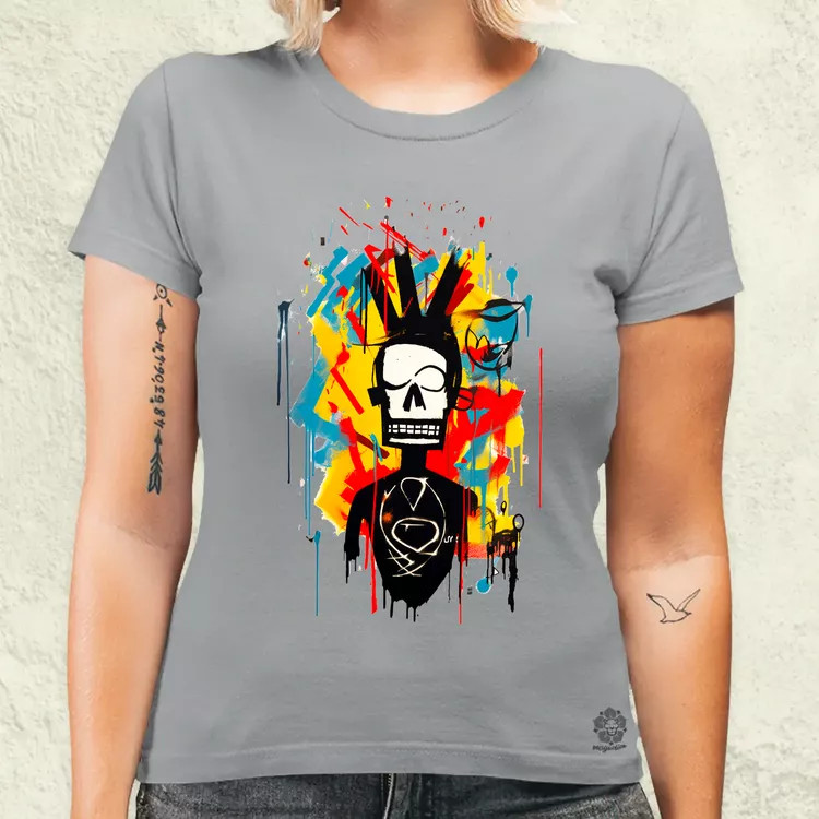 Basquiat béke és szeretet v14 női póló