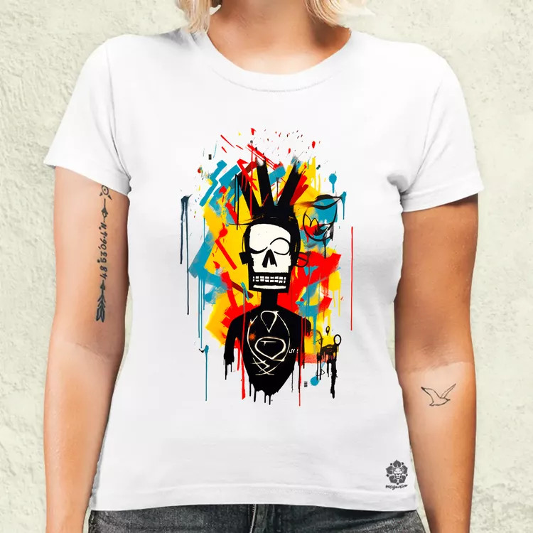 Basquiat béke és szeretet v14 női póló