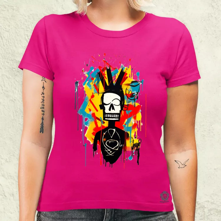 Basquiat béke és szeretet v14 női póló
